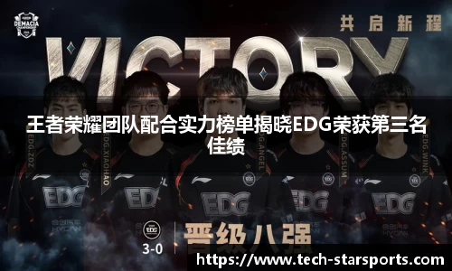 王者荣耀团队配合实力榜单揭晓EDG荣获第三名佳绩